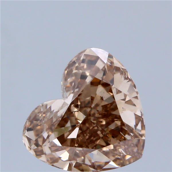 2.53 Ct. Fancy Brown Heart Lab Grown Diamond