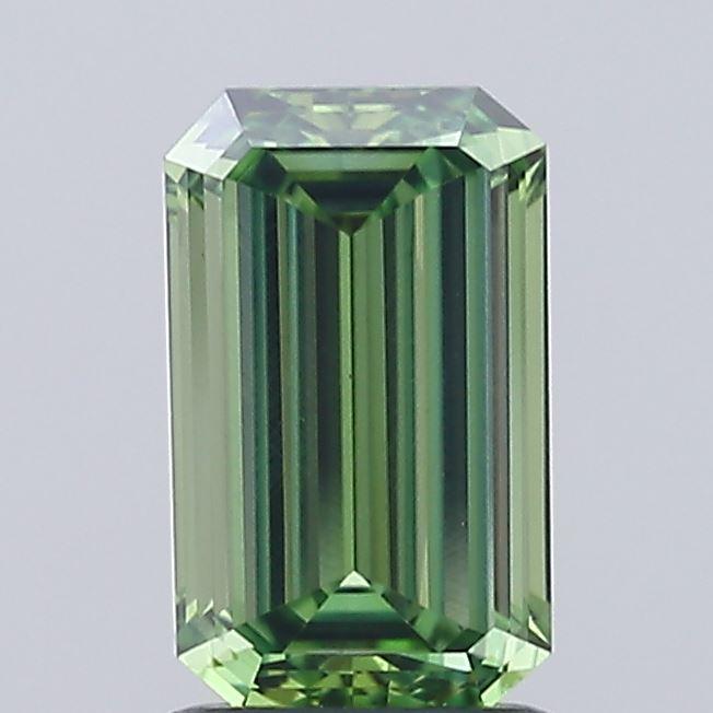 1.53 Ct. Fancy Vivid Green Emerald Lab Grown Diamond