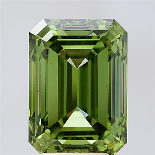 4.50 Ct. Fancy Vivid Green Emerald Lab Grown Diamond