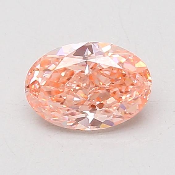 0.83 Ct. Fancy Vivid Pink Oval Lab Grown Diamond