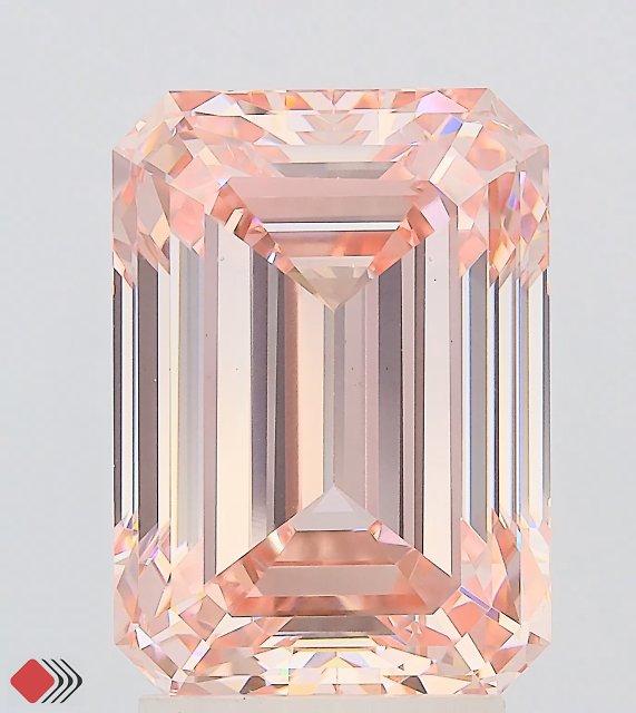 4.00 Ct. Fancy Intense Pink Emerald Lab Grown Diamond