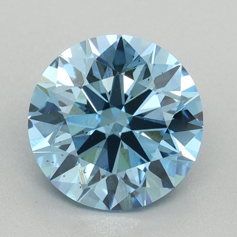 2.00 Ct. Fancy Vivid Blue Round Lab Grown Diamond