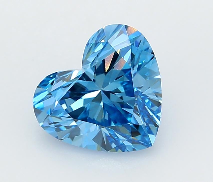 2.02 Ct. Fancy Vivid  Blue Heart Lab Grown Diamond