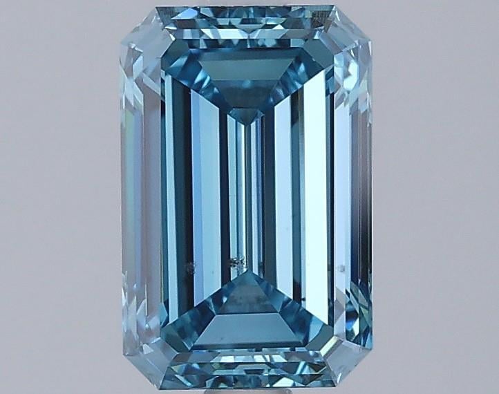 1.50 Ct. Fancy Vivid Blue Emerald Lab Grown Diamond