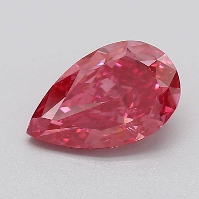 1.23 Ct. Fancy Vivid  Pink Pear Lab Grown Diamond