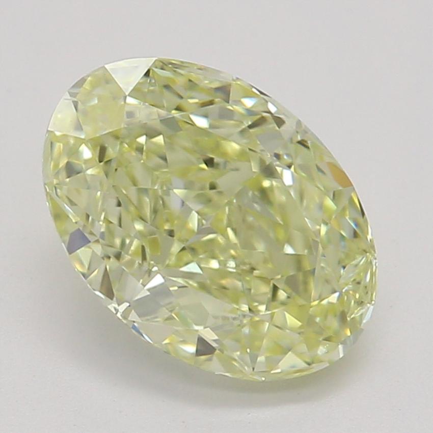 1.02 Ct. Fancy Light Yellow Oval Diamond