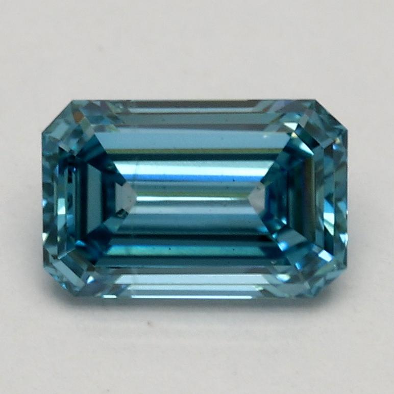 1.00 Ct. Fancy Vivid Blue Emerald Lab Grown Diamond