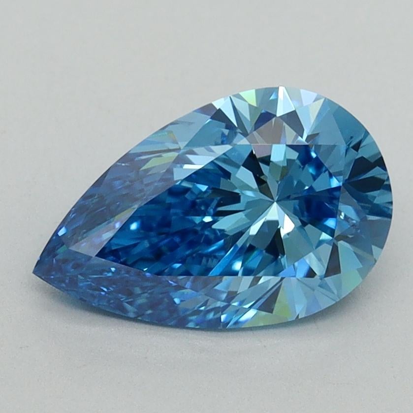 1.51 Ct. Fancy Vivid Blue Pear Lab Grown Diamond