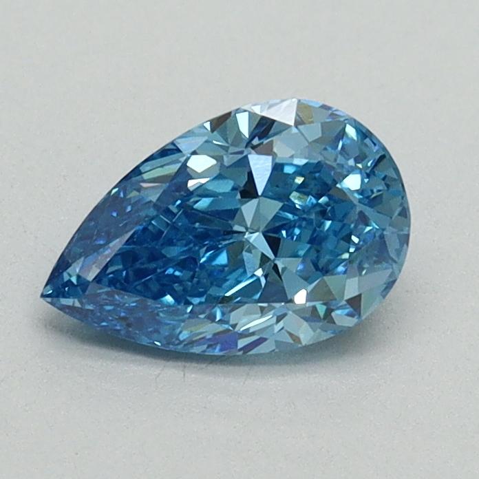 0.71 Ct. Fancy Vivid Blue Pear Lab Grown Diamond