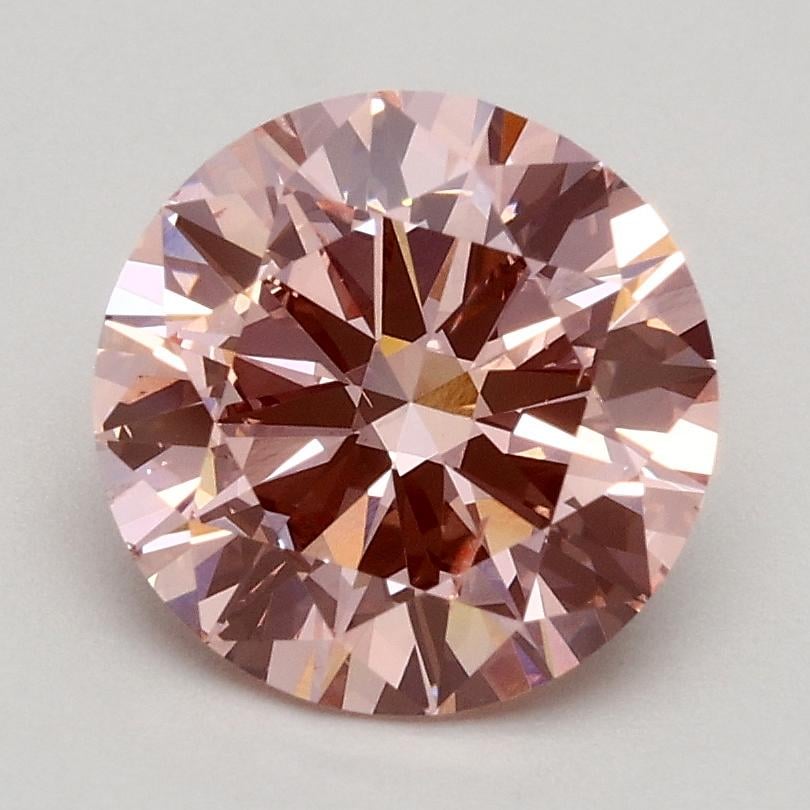 1.50 Ct. Fancy Intense Pink Round Lab Grown Diamond