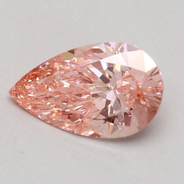 0.54 Ct. Fancy Intense Pink Pear Lab Grown Diamond