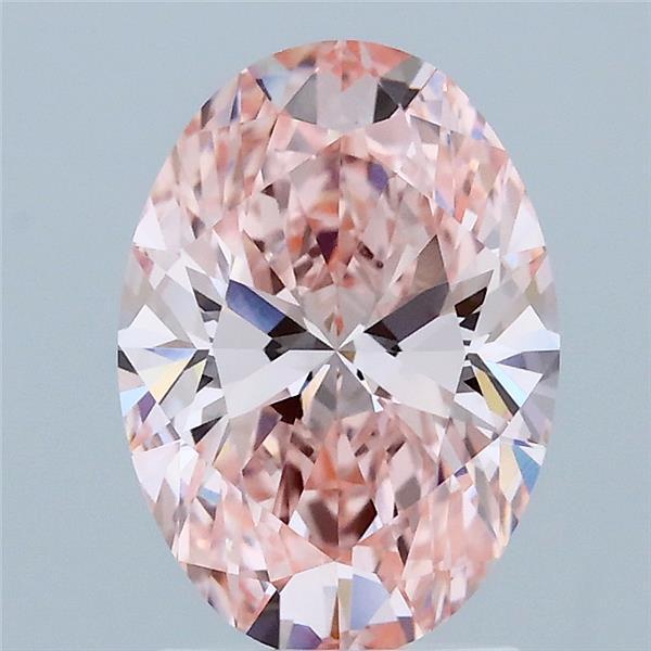 2.02 Ct. Fancy Vivid Pink Oval Lab Grown Diamond