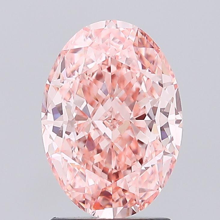 2.08 Ct. Fancy Vivid Pink Oval Lab Grown Diamond