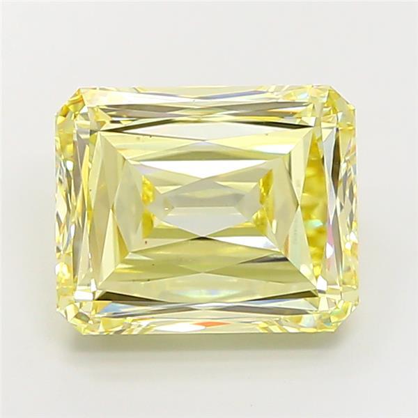 9.01 Ct. Fancy Yellow Radiant Lab Grown Diamond
