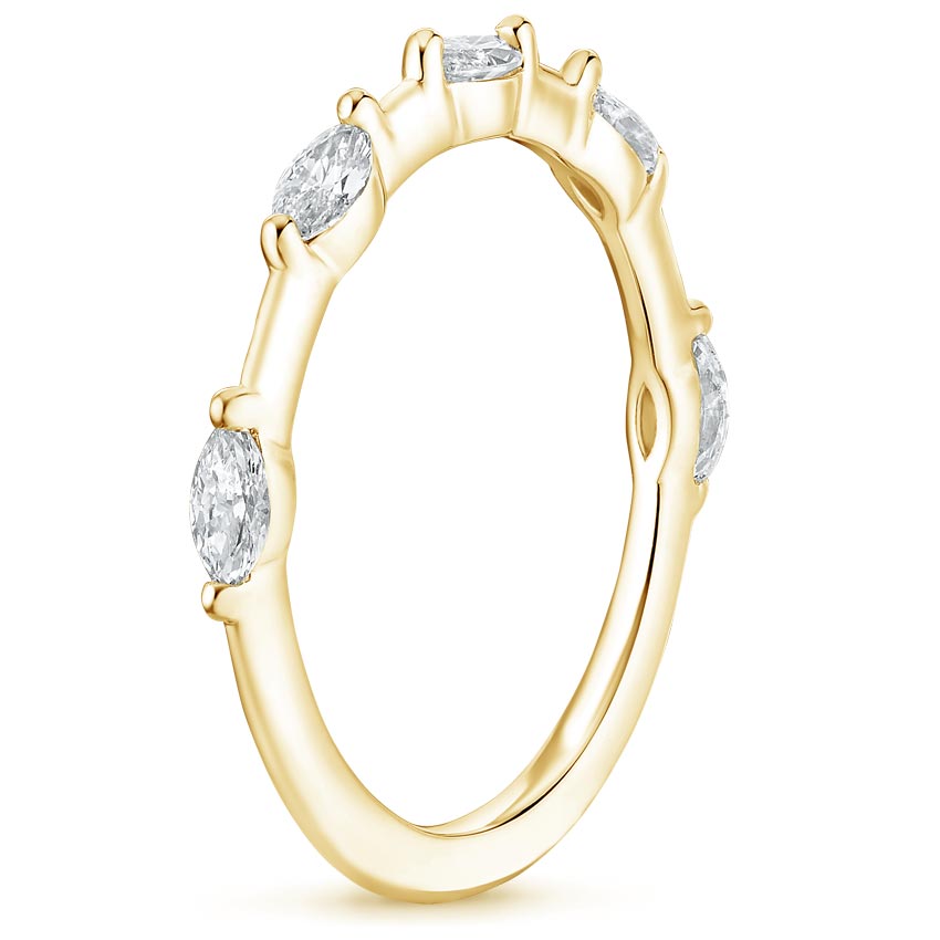 18K Yellow Gold Aimee Marquise Diamond Ring (1/3 ct. tw.), large side view