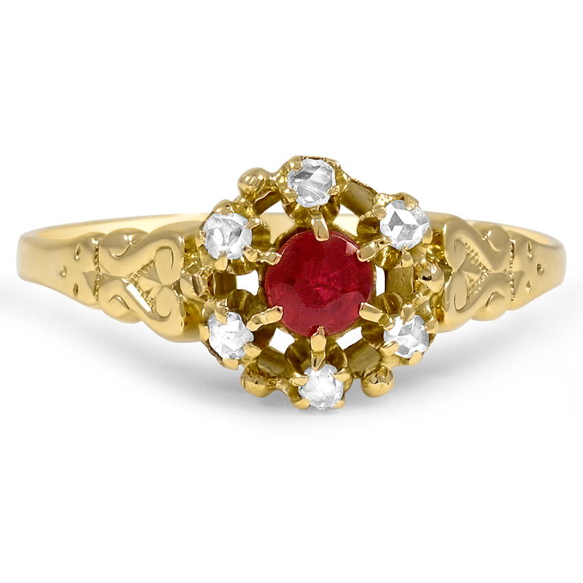 Victorian Ruby Vintage Ring