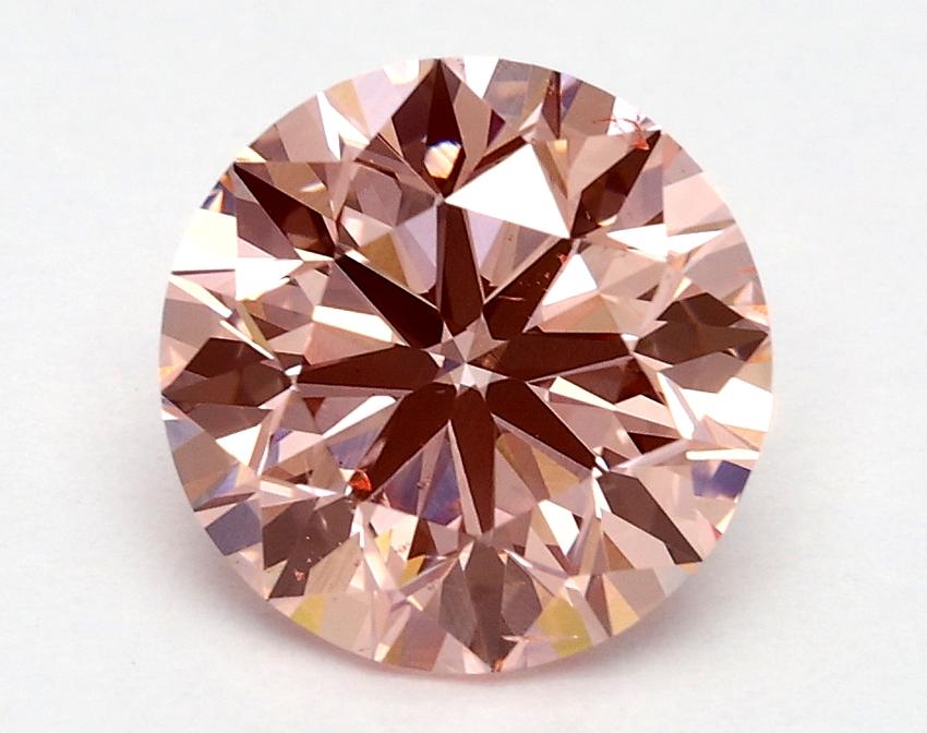 1.71 Ct. Fancy Vivid Pink Round Lab Grown Diamond