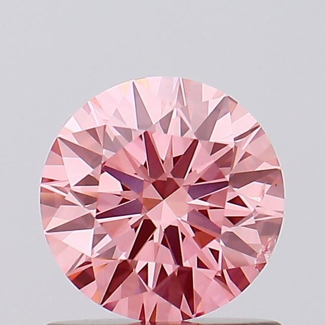 0.84 Ct. Fancy Vivid Pink Round Lab Grown Diamond