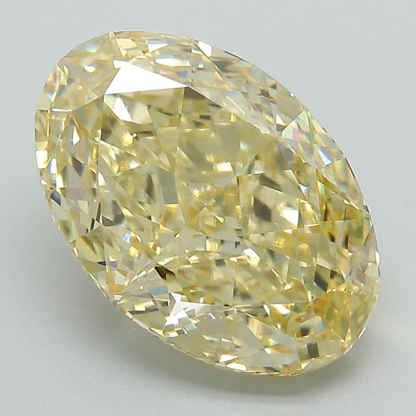 6.00 Ct. Fancy Intense Yellow Oval Lab Grown Diamond
