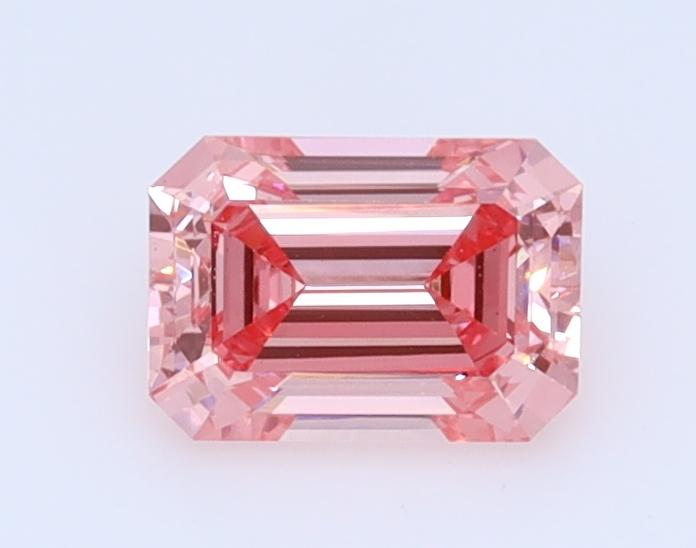 0.45 Ct. Fancy Vivid  Pink Emerald Lab Grown Diamond