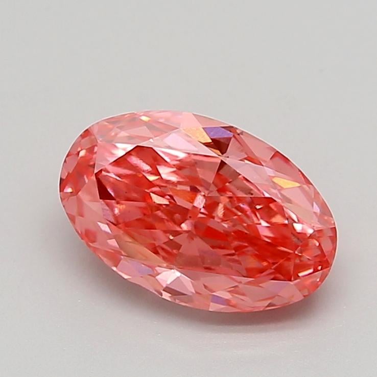 2.50 Ct. Fancy Vivid  Pink Oval Lab Grown Diamond