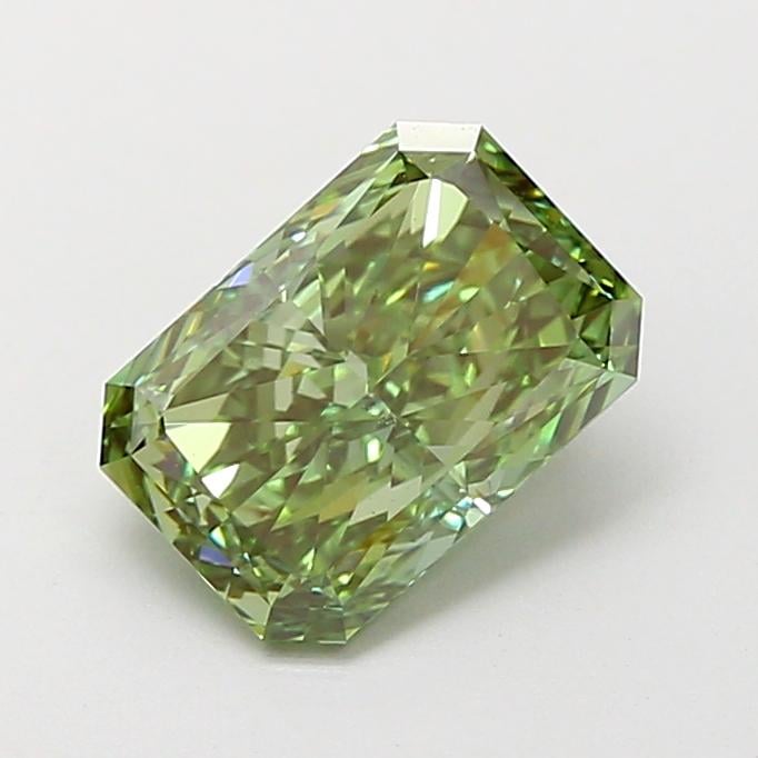 2.17 Ct. Fancy Vivid  Green Radiant Lab Grown Diamond