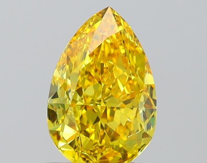 1.35 Ct. Fancy Vivid Yellow Pear Lab Grown Diamond