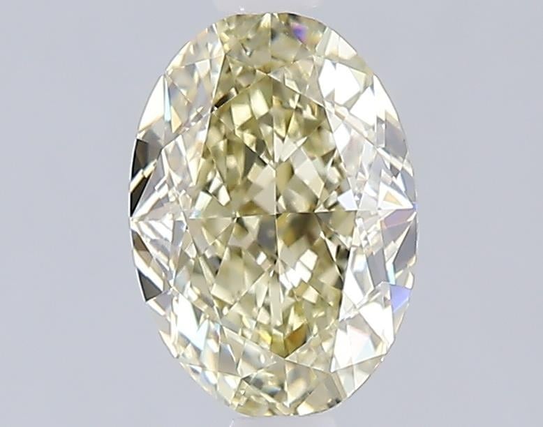 1.54 Ct. Fancy Light  Yellow Oval Lab Grown Diamond