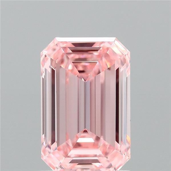 1.51 Ct. Fancy Vivid Pink Emerald Lab Grown Diamond