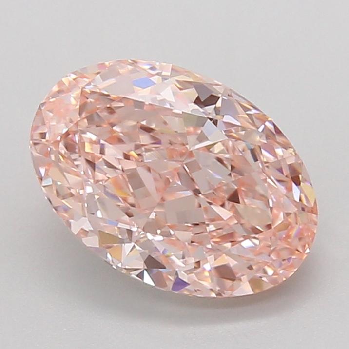 3.03 Ct. Fancy Vivid Pink Oval Lab Grown Diamond