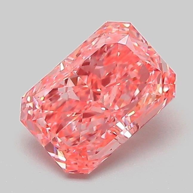 1.03 Ct. Fancy Vivid Pink Radiant Lab Grown Diamond