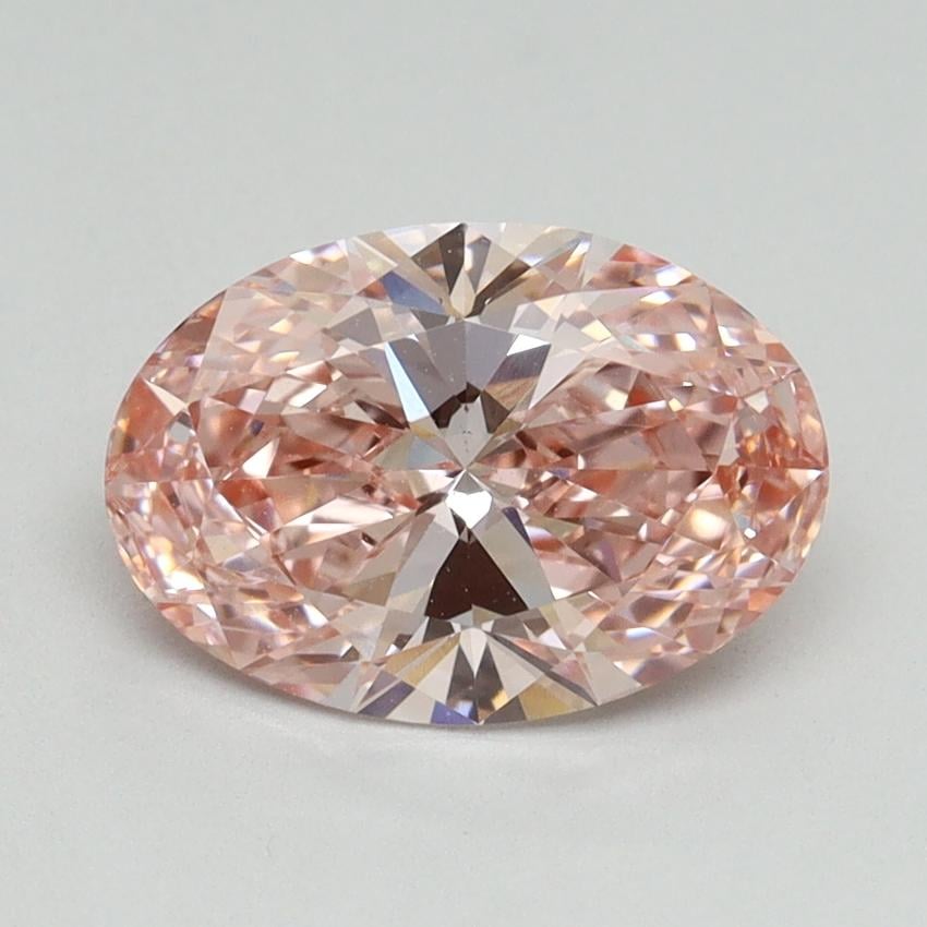 1.78 Ct. Fancy Vivid Pink Oval Lab Grown Diamond