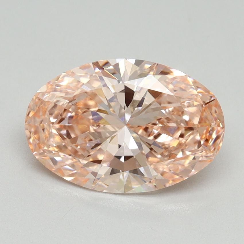 2.09 Ct. Fancy Vivid Pink Oval Lab Grown Diamond