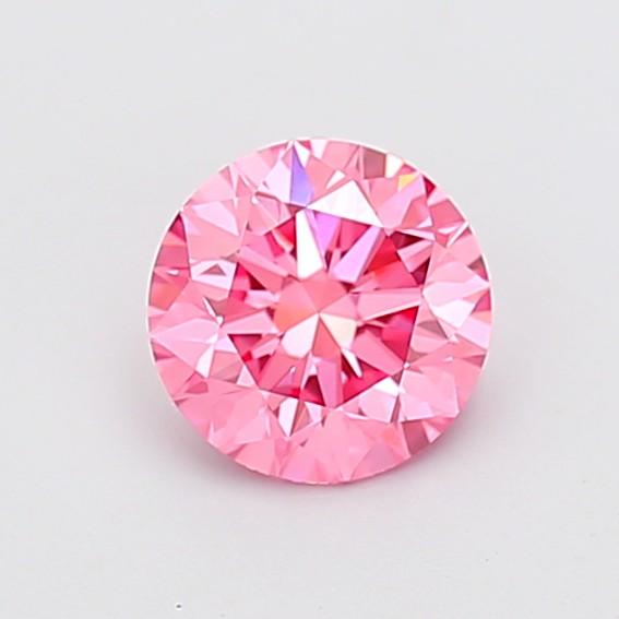 1.09 Ct. Fancy Vivid  Pink Round Lab Grown Diamond