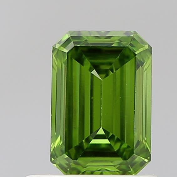0.82 Ct. Fancy Vivid Green Emerald Lab Grown Diamond