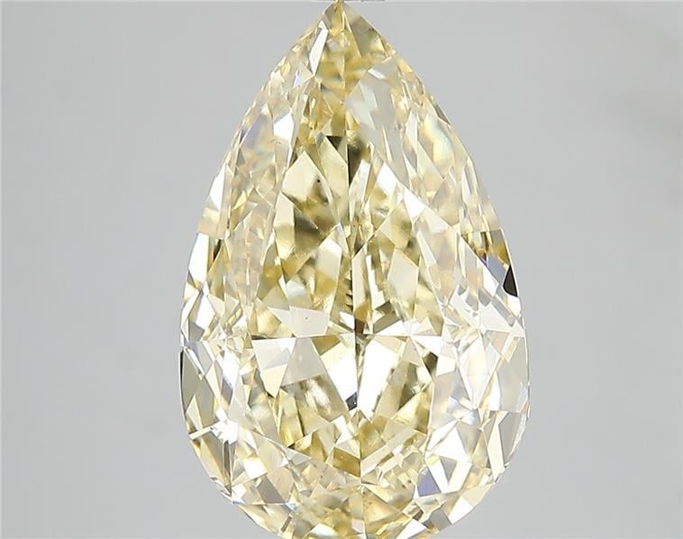 5.21 Ct. Fancy Intense Yellow Pear Lab Grown Diamond