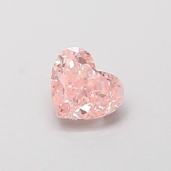 0.38 Ct. Fancy Vivid Pink Heart Lab Grown Diamond