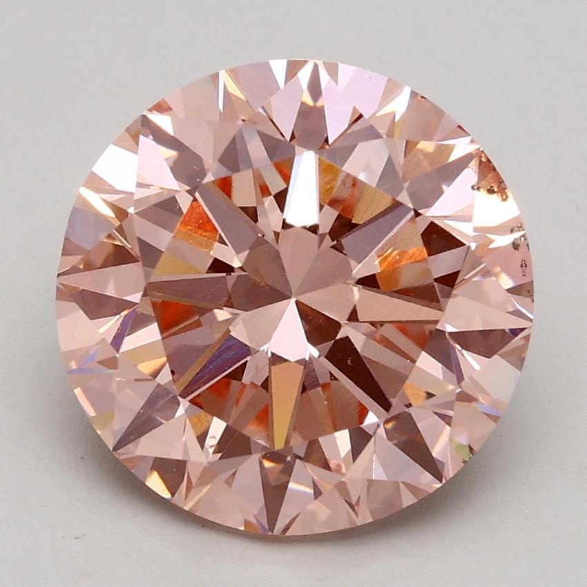 3.00 Ct. Fancy Intense Pink Round Lab Grown Diamond