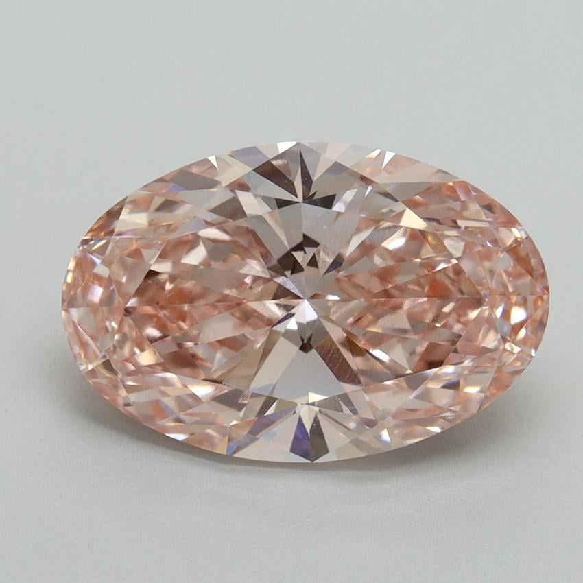 4.00 Ct. Fancy Vivid Pink Oval Lab Grown Diamond