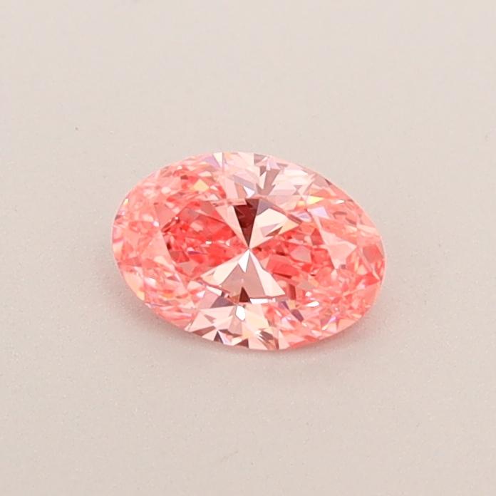 0.31 Ct. Fancy Vivid  Pink Oval Lab Grown Diamond