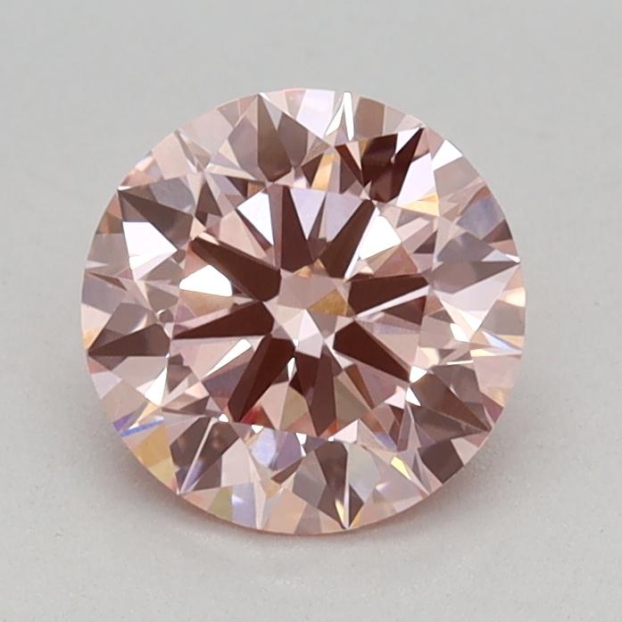 0.76 Ct. Fancy Vivid Pink Round Lab Grown Diamond