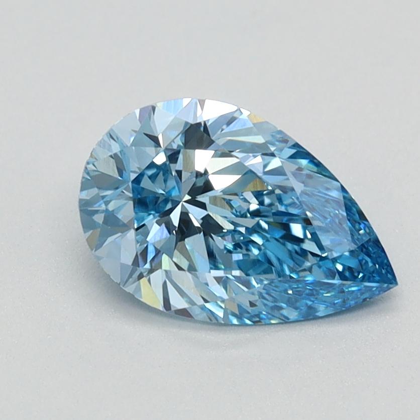 0.91 Ct. Fancy Vivid Blue Pear Lab Grown Diamond