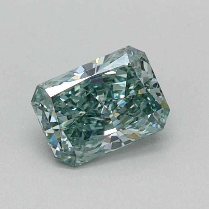 0.38 Ct. Fancy Vivid Green Radiant Lab Grown Diamond