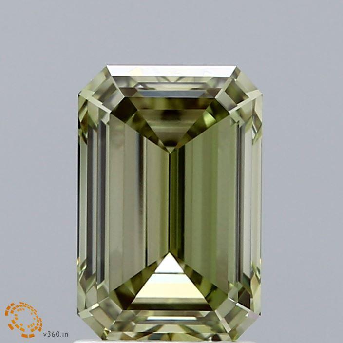 2.08 Ct. Fancy Intense Green Emerald Lab Grown Diamond