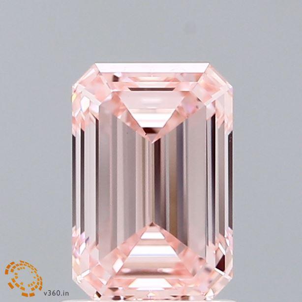 1.52 Ct. Fancy Intense Pink Emerald Lab Grown Diamond