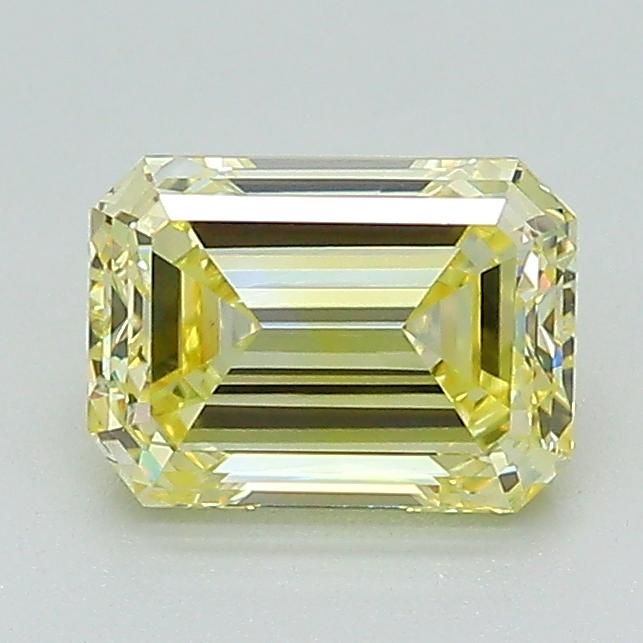 1.18 Ct. Fancy Yellow Emerald Lab Grown Diamond