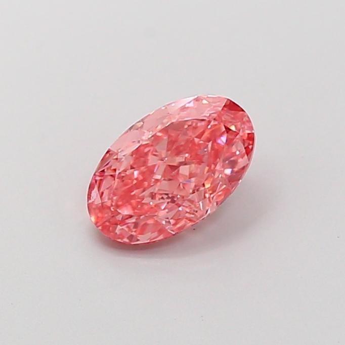 1.09 Ct. Fancy Vivid  Pink Oval Lab Grown Diamond
