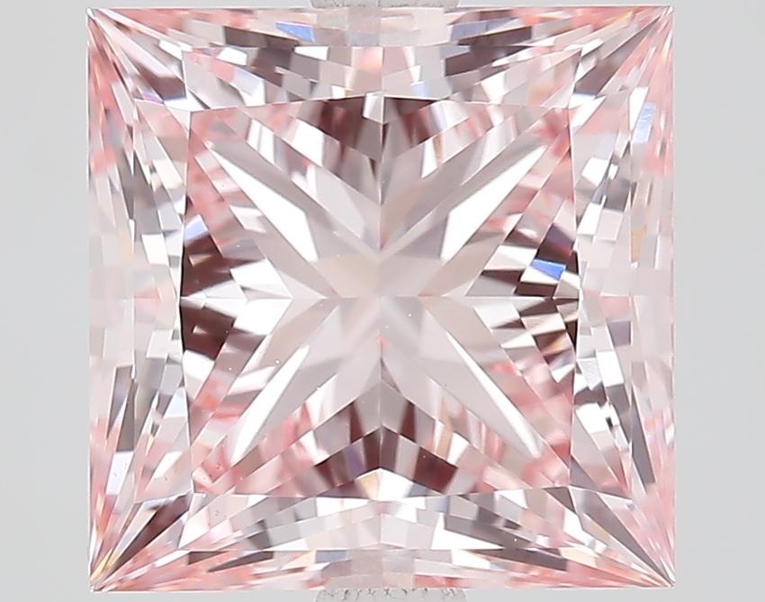 3.97 Ct. Fancy Vivid Pink Princess Lab Grown Diamond