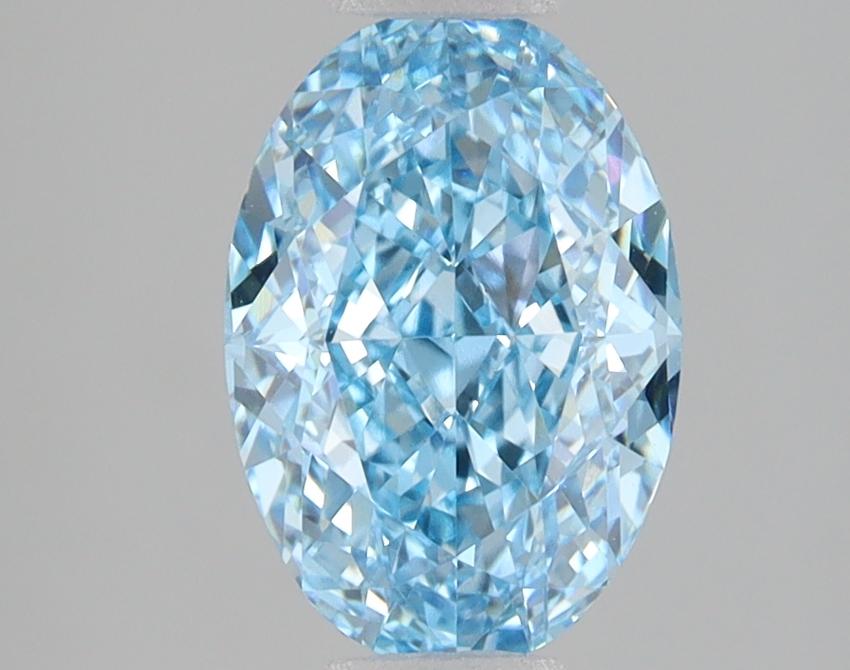 2.03 Ct. Fancy Vivid Blue Oval Lab Grown Diamond