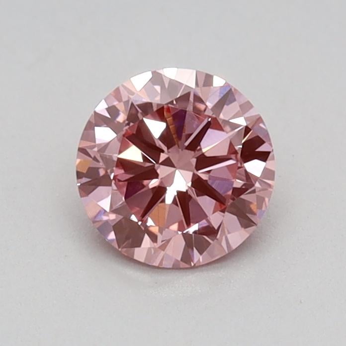 0.39 Ct. Fancy Vivid Pink Round Lab Grown Diamond